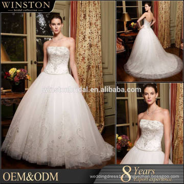 OEM manufacturers removable tail wedding dress